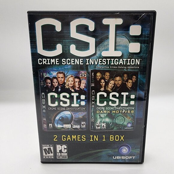 CSI: Crime Scene Investigation - 2 Games In 1 Box (PC - 2006) - Picture 1 of 5